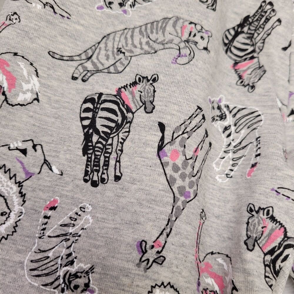 Spotted Zebra Girls  Active Stretch Blue & Gray Printed Legging Small (2-Pack) - Picture 5 of 11